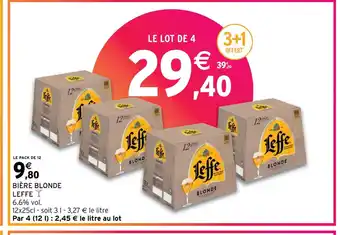 Intermarché BIÈRE BLONDE LEFFE offre