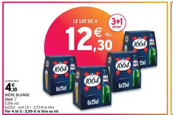 Intermarché BIÈRE BLONDE offre