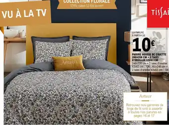 E.Leclerc PARURE HOUSSE DE COUETTE 200X200 CM + 2 TAIES D'OREILLER 63X63 CM offre