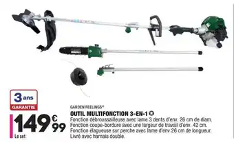 Outil Multifonction 3-en-1 Garden Feelings