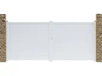 Bricorama Portail aluminium eric - 349.5 x 155.9 cm - blanc offre