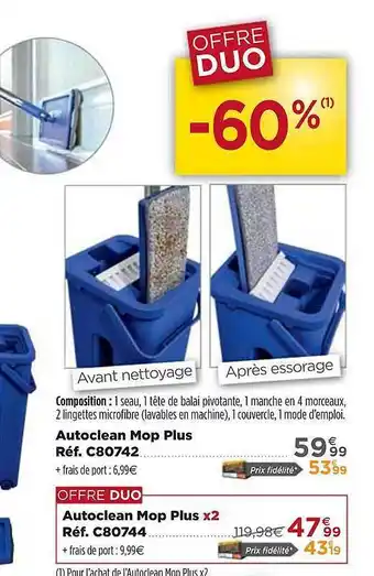 Teleshopping Autoclean Mop Plus offre