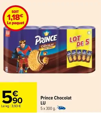 Carrefour Prince Chocolat LU offre