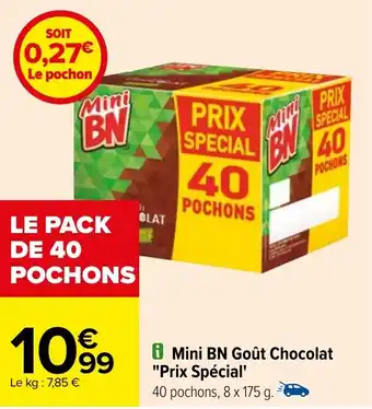 Carrefour Mini BN Goût Chocolat "Prix Spécial' offre