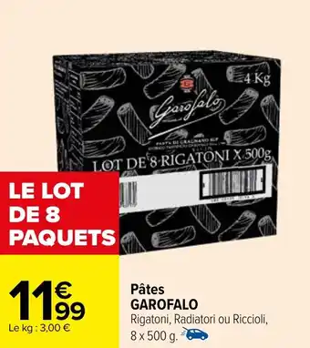 Carrefour Pâtes GAROFALO offre