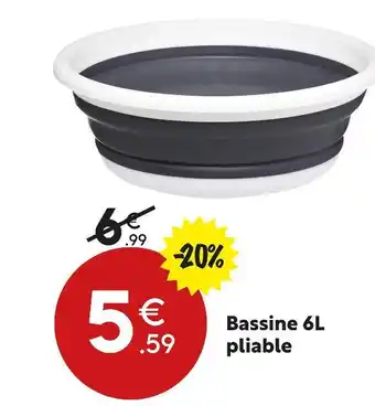 Maxi Bazar Bassine 6l pliable offre