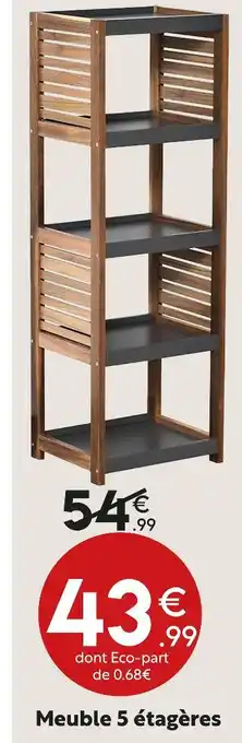 Maxi Bazar Meuble 5 étagères offre