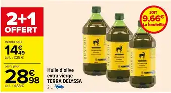 Carrefour Huile d'olive extra vierge TERRA DELYSSA offre