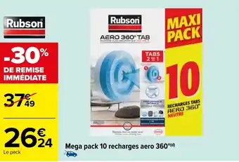 Carrefour Mega pack 10 recharges aero 360°(d) offre