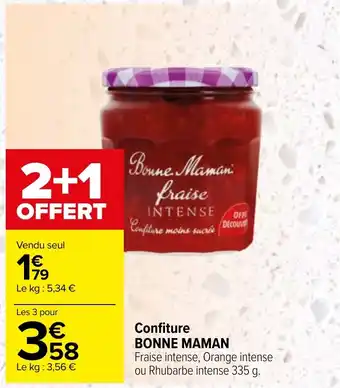 Carrefour Confiture BONNE MAMAN offre