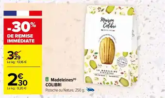 Madeleines(n) COLIBRI