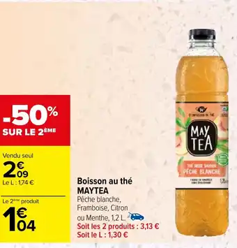 Carrefour Boisson au thé MAYTEA offre