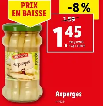 Lidl Asperges offre