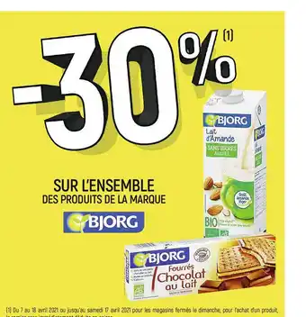 Spar L'ensemble Des Produits De La Marque Bjorg offre
