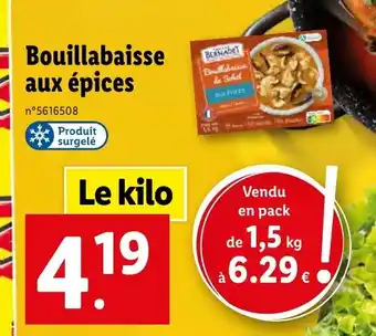 Lidl Bouillabaisse aux épices offre