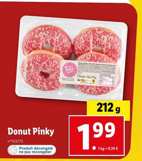 Promo Donut Pinky chez Lidl