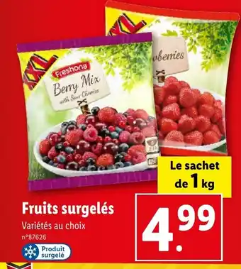 Lidl Fruits surgelés offre