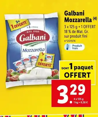 Lidl Galbani Mozzarella (4) offre