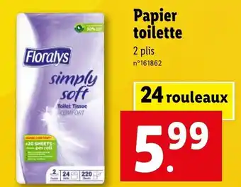 Lidl Papier toilette offre