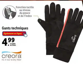 Lidl Gants techniques offre