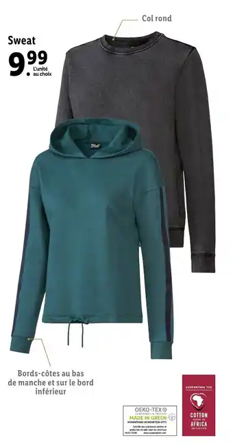 Lidl Sweat offre
