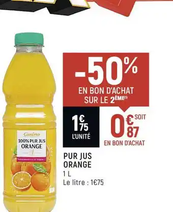 Spar Pur Jus Orange offre