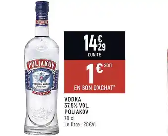 Spar Vodka 37,5% Vol. Poliakov offre
