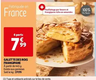 Auchan GALETTE DES ROIS FRANGIPANE offre