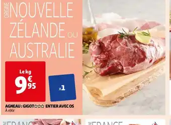 Auchan AGNEAU: GIGOT ENTIER AVEC OS À offre
