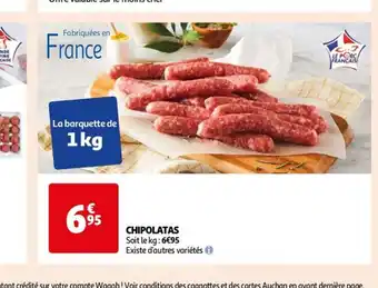 Auchan CHIPOLATAS offre
