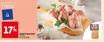 Auchan PAUPIETTES DE VEAU offre