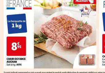 Auchan CHAIR OU FARCE AUCHAN offre