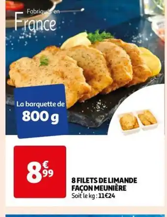 Auchan 8 FILETS DE LIMANDE FAÇON MEUNIÈRE offre