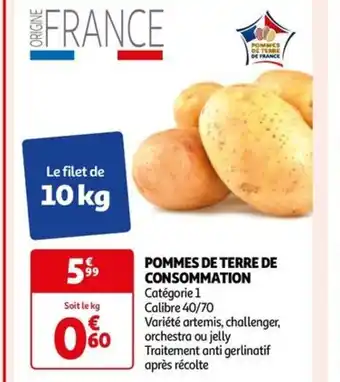 Auchan POMMES DE TERRE DE CONSOMMATION offre