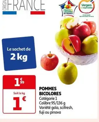 Auchan POMMES BICOLORES offre