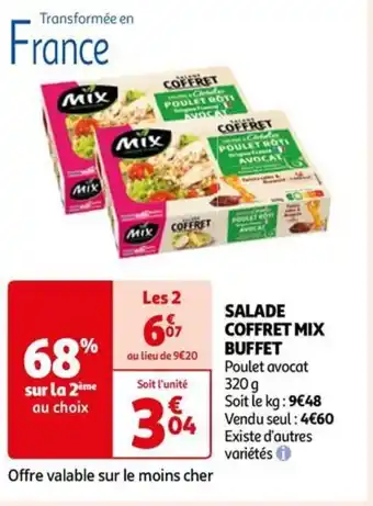 Auchan SALADE COFFRET MIX offre
