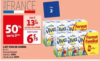 Auchan LAIT VIVA DE CANDIA offre