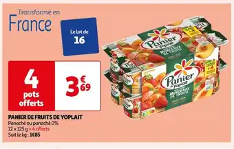 Auchan PANIER DE FRUITS DE YOPLAIT offre