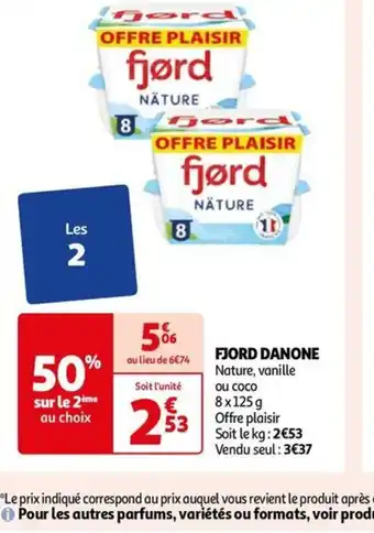 Auchan FJORD DANONE offre