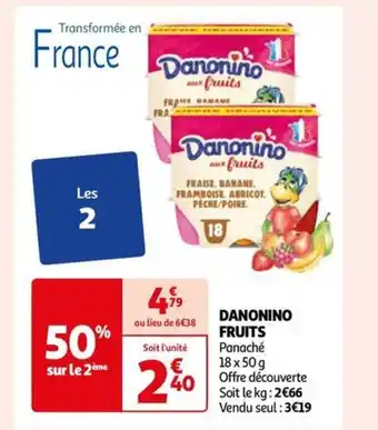 Auchan DANONINO FRUITS offre