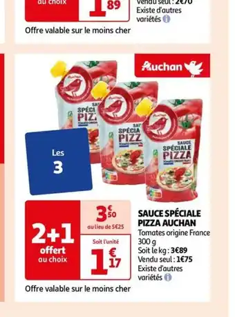 Auchan SAUCE SPÉCIALE PIZZA AUCHAN offre