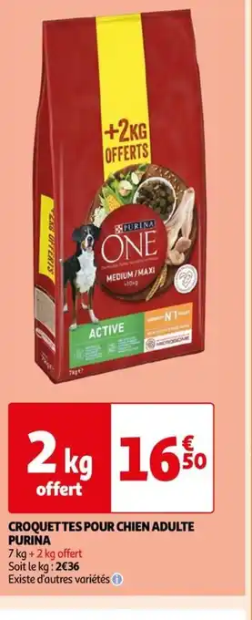 Auchan CROQUETTES POUR CHIEN ADULTE PURINA offre