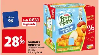 Auchan COMPOTES POM'POTES offre