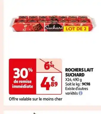 Auchan ROCHERS LAIT SUCHARD offre