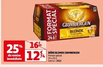 Auchan BIÈRE BLONDE GRIMBERGEN offre