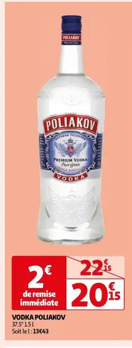 Auchan VODKA POLIAKOV offre