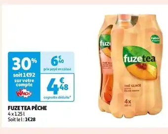 Auchan FUZE TEA PÊCHE offre