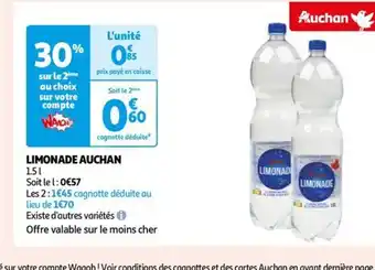 Auchan LIMONADE AUCHAN offre