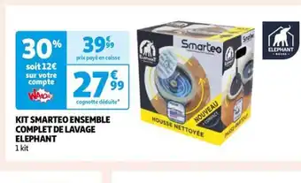 Auchan KIT SMARTEO ENSEMBLE COMPLET DE LAVAGE ELEPHANT offre