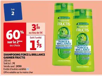 Auchan SHAMPOOING FORCE & BRILLANCE GARNIER FRUCTIS offre